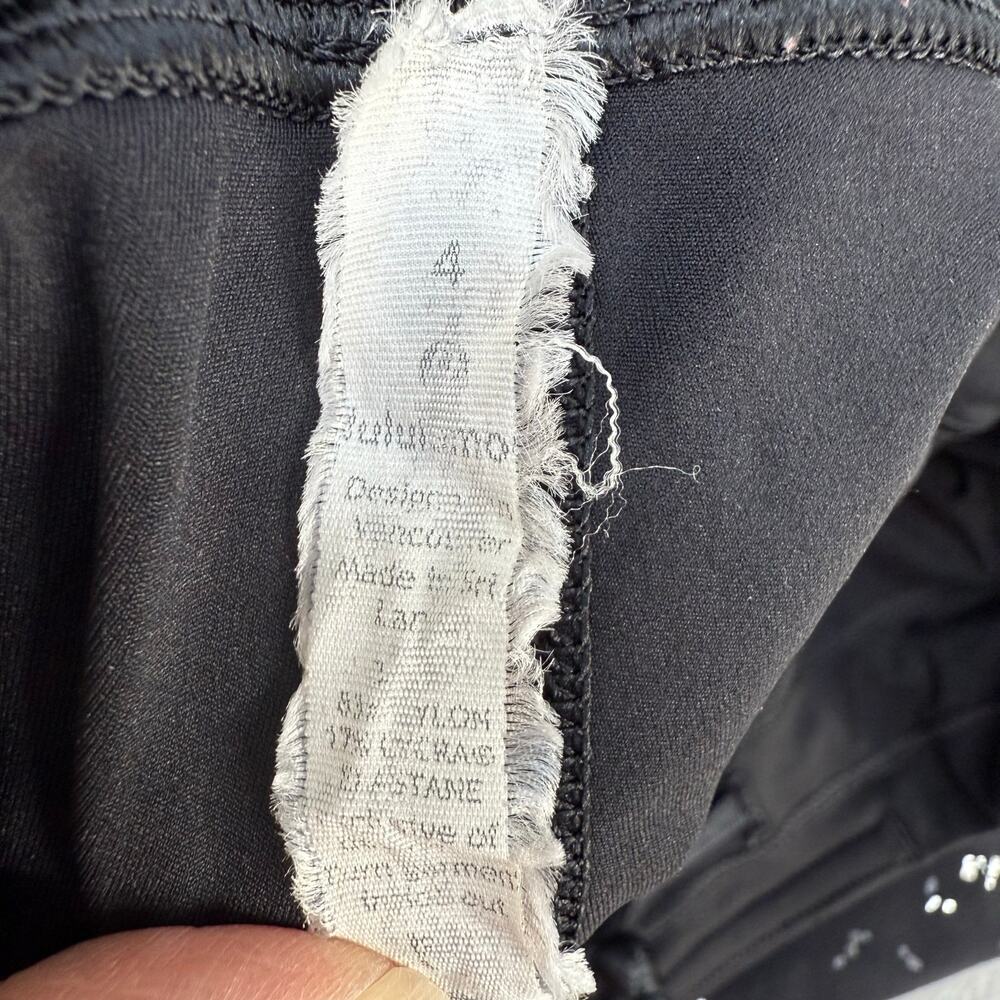 Lululemon Wunder Tight Leggings Women's 4 Black Silver Special Edition Shine - Picture 9 of 14